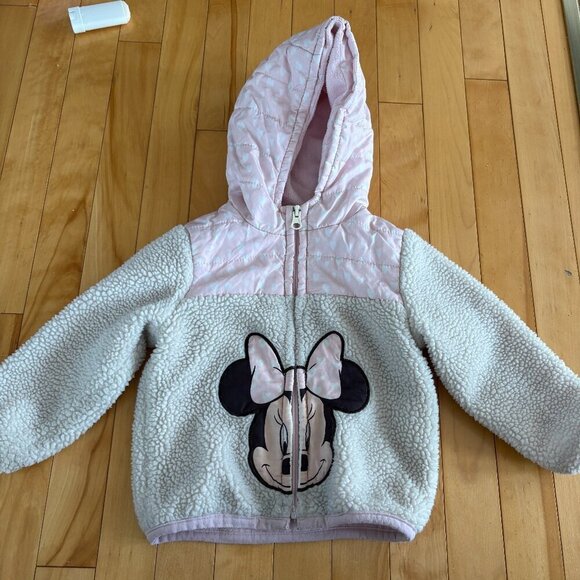 Disney Baby Minnie Mouse Sherpa Jacket 18-24 months Spring / Fall - Picture 1 of 11